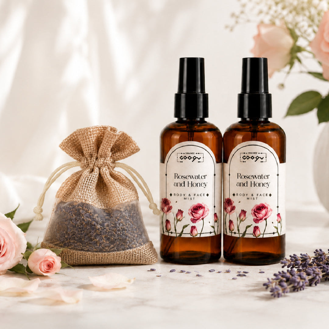 Rose Water & Honey Mist Duo + Lavender Sachet